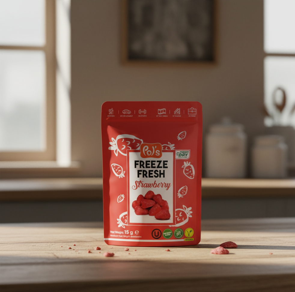 Fagyastva Szárított Eper