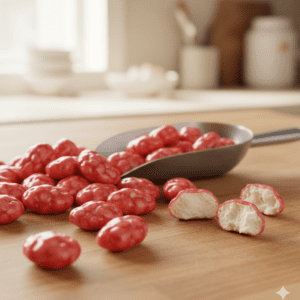 Strawberry almond Dragee