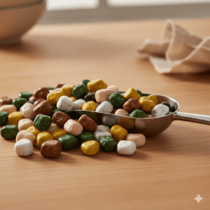 Dragees mit Zuckerglasur