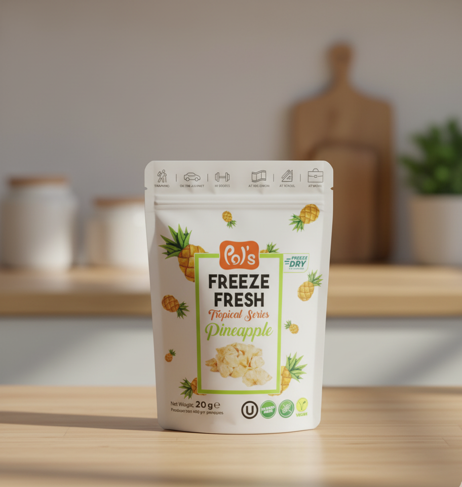 Fagyastva Szárított Ananasz
