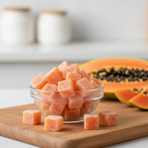 Természetes papayakockák