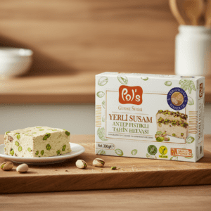 Sugar Free Tahini Halva Dates with Pekmezi and Pistachios - 300g