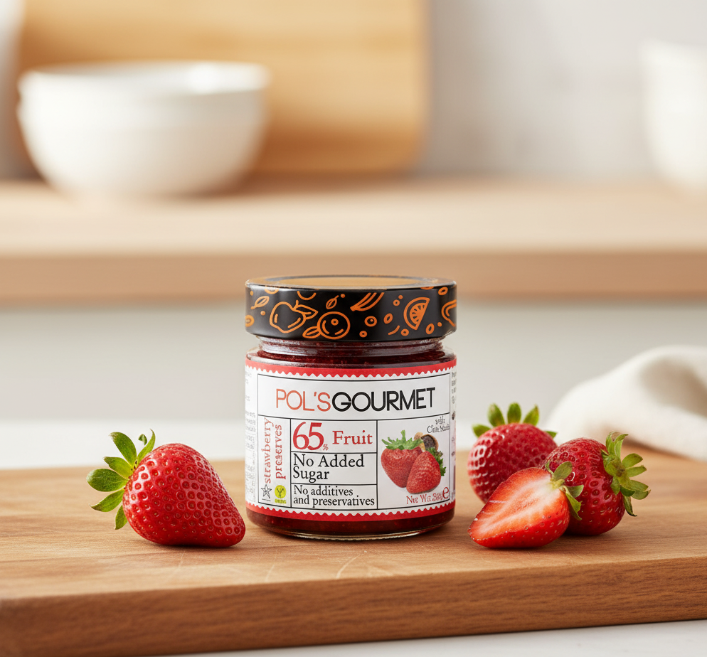 Cukormentes Eperlekvár Chia Maggal